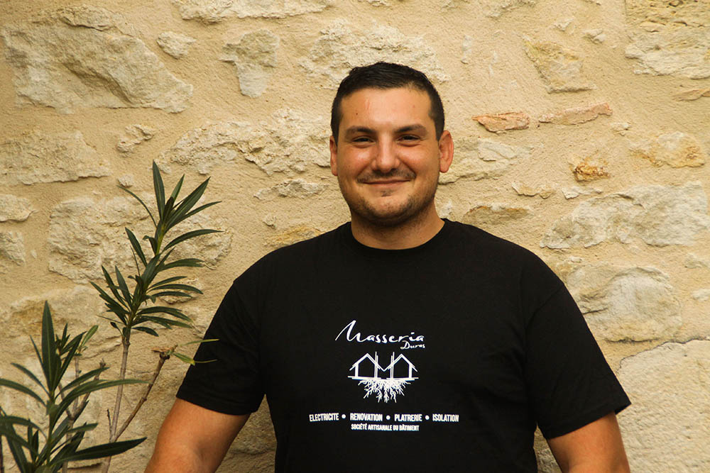 Jeremy Poirier Responsable technique chez Masseria Duras